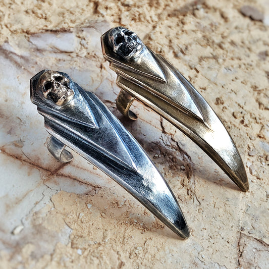 Skull Claw Duo Rings
