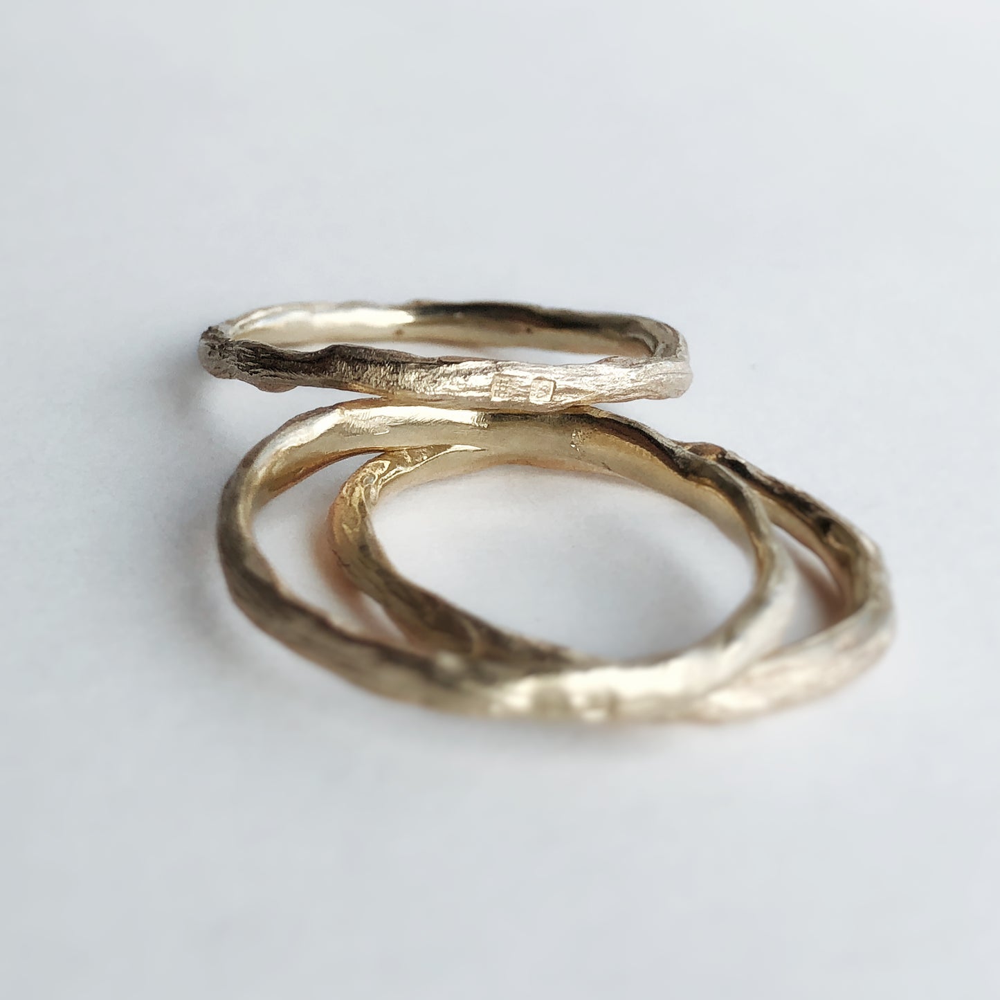 Stacking Twig Ring - 9K Gold