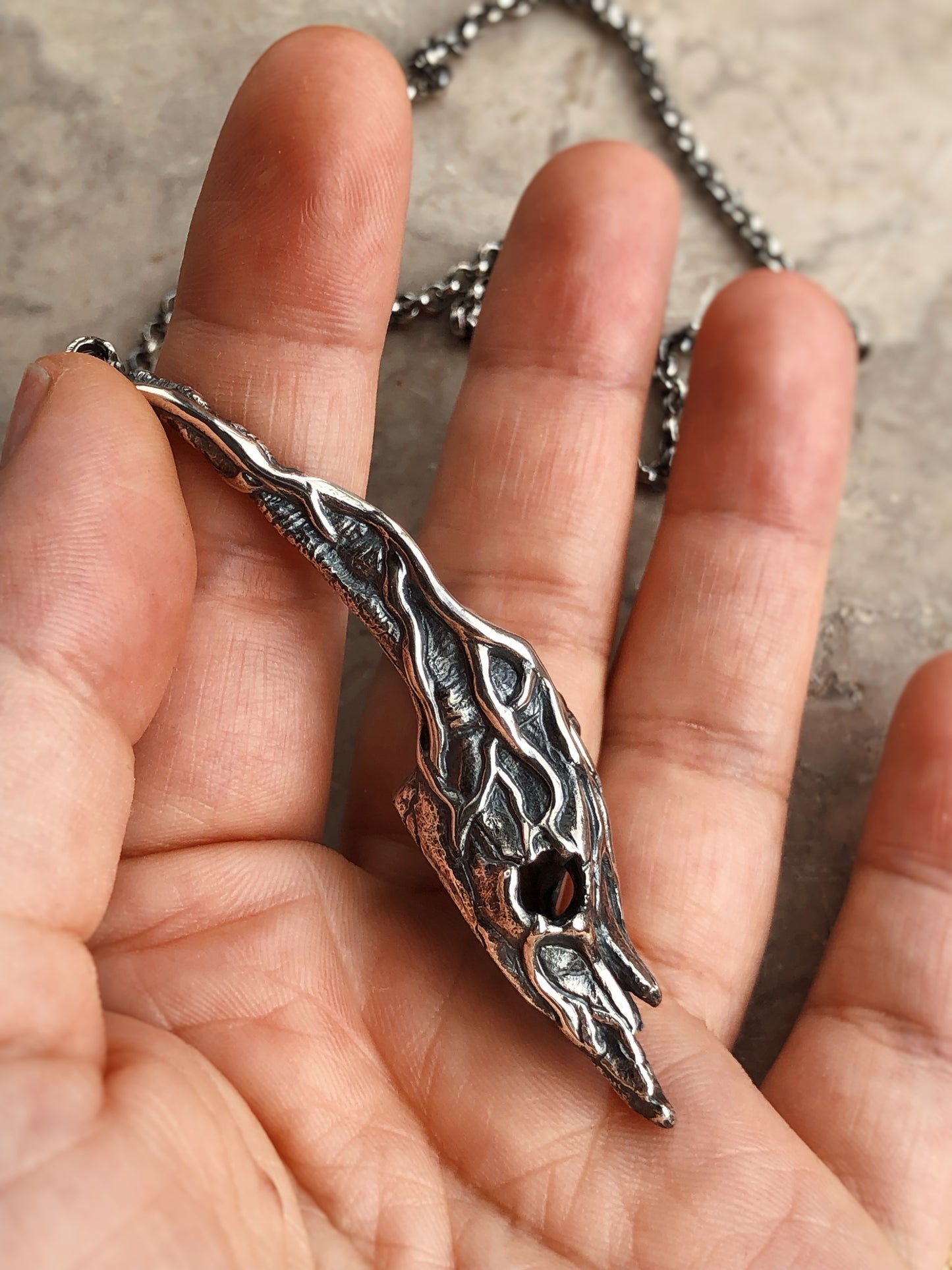 Weaved Through Bone Necklace