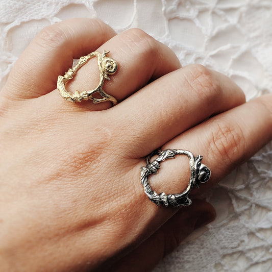 A Stroll in the Meadow Gold Ring - Made to Order