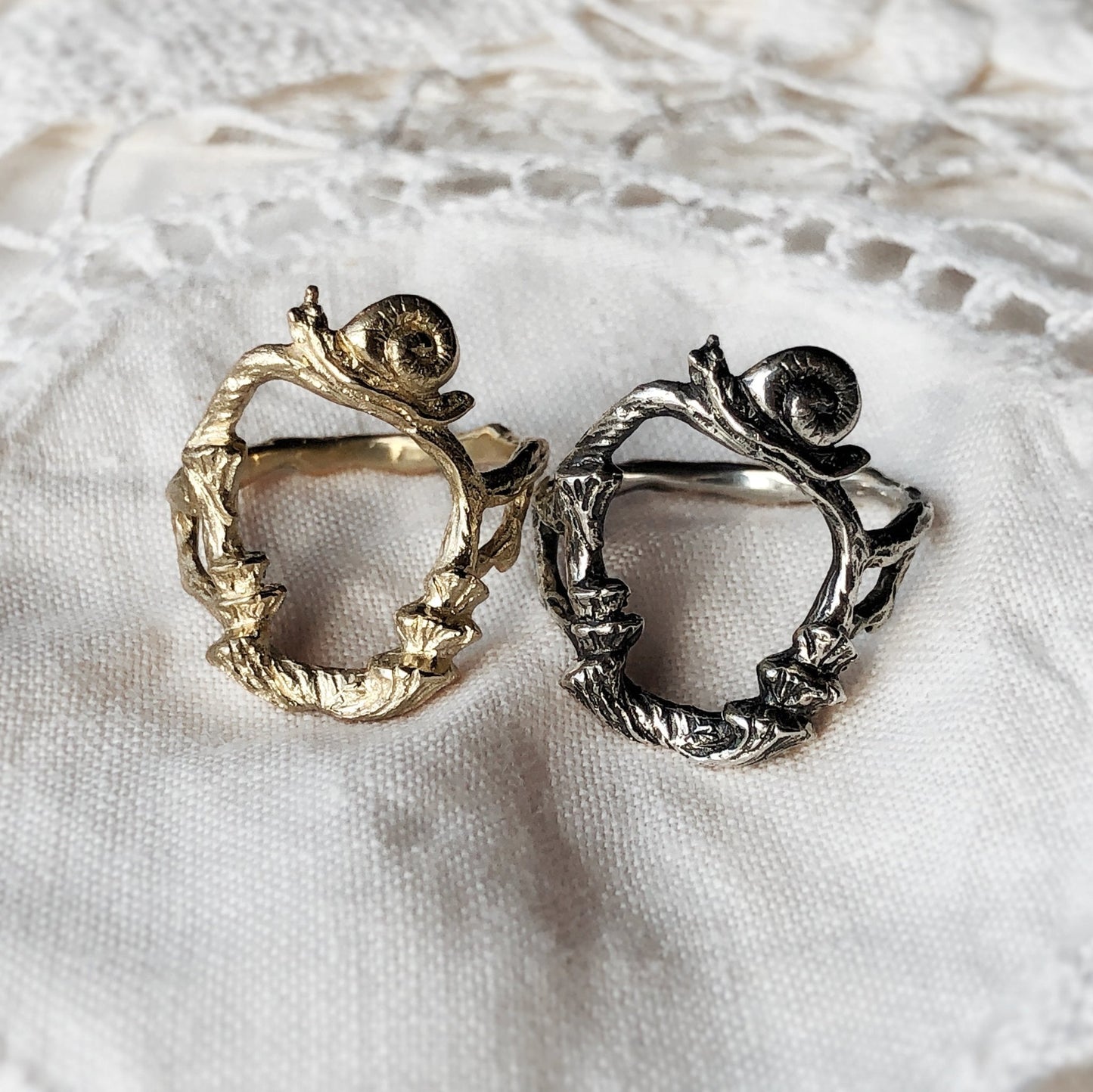 A Stroll in the Meadow Gold Ring - Made to Order