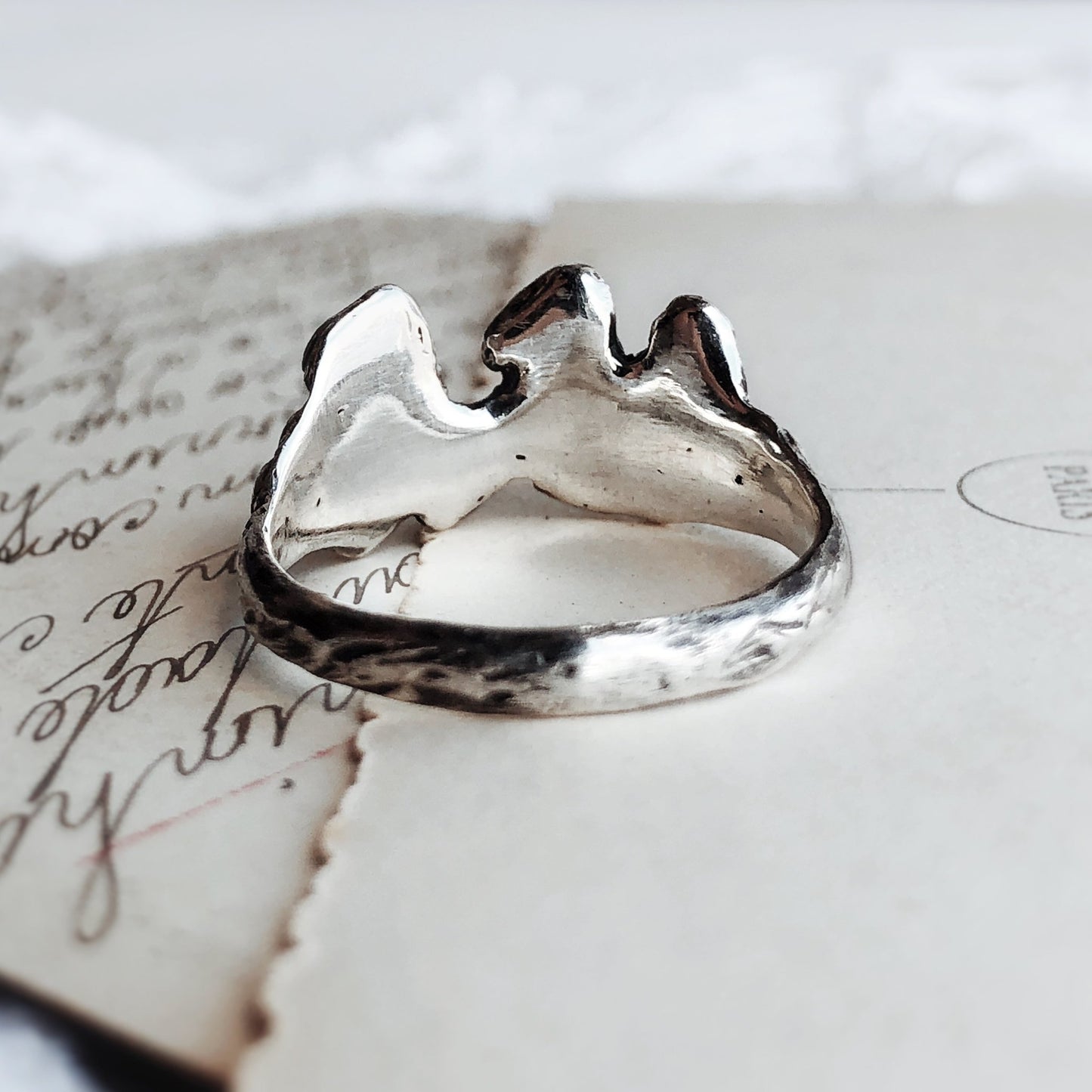 Mushroom Ring, Nature Inspired, Artisan Made, Witchy Boho Autumn, Cottage Core, Botanical