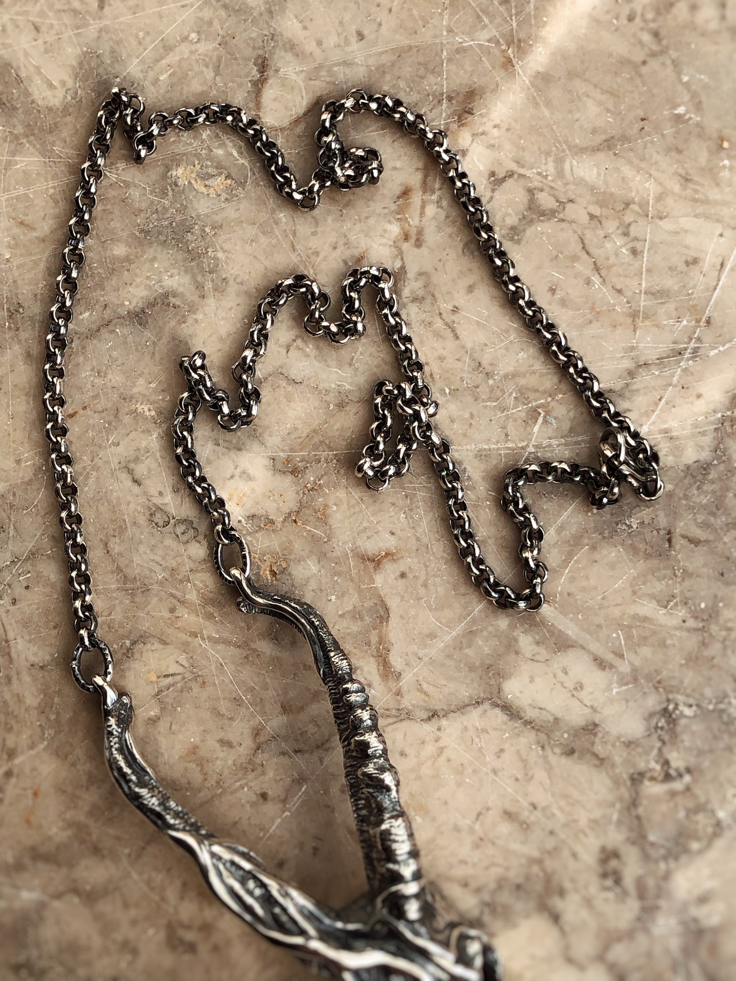 Weaved Through Bone Necklace