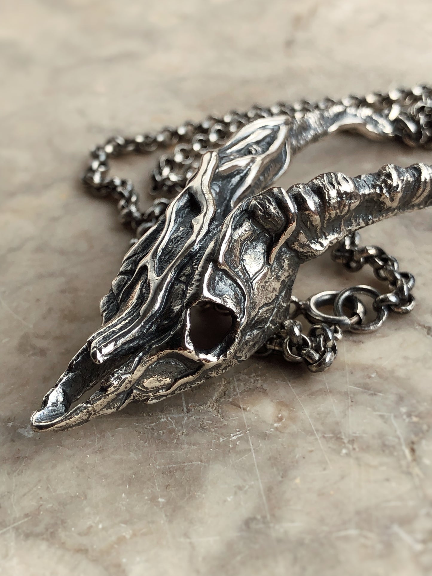 Weaved Through Bone Necklace