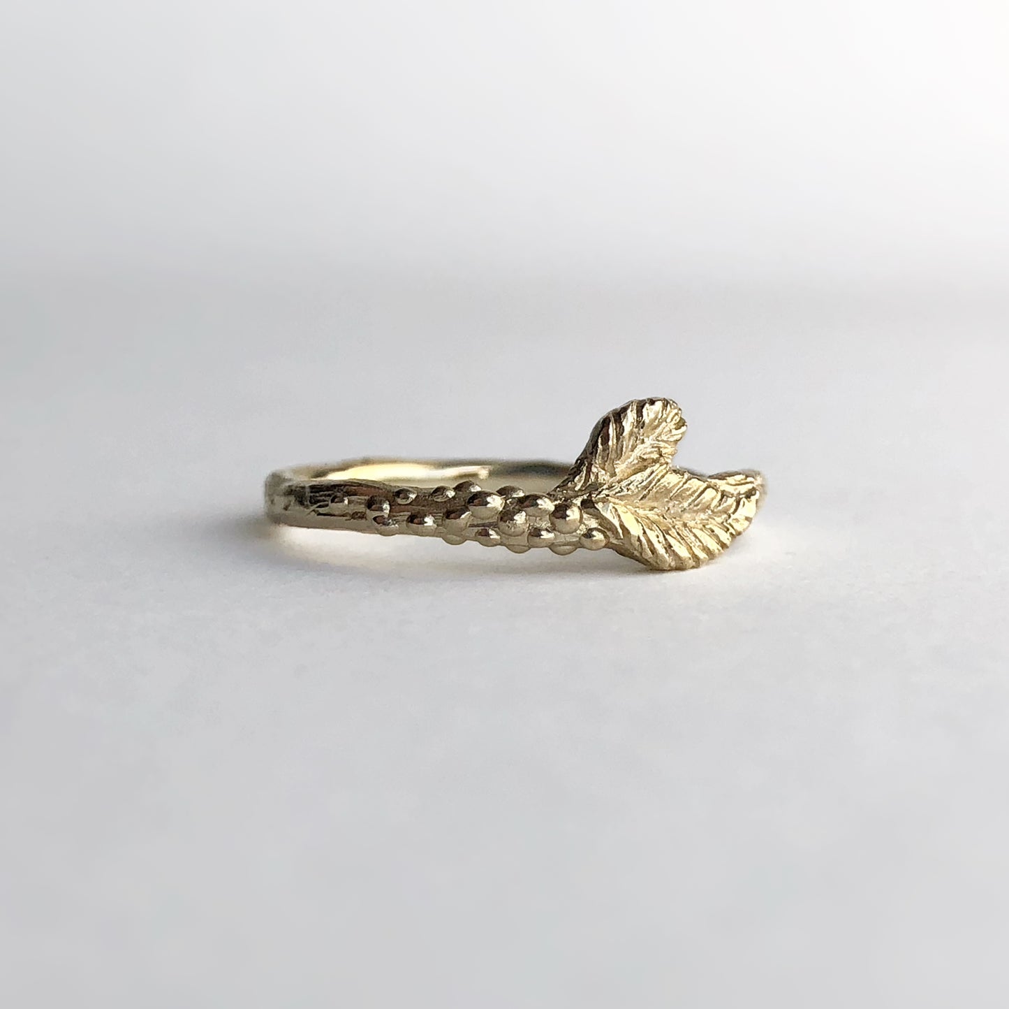 Falling Leaves Gold Ring