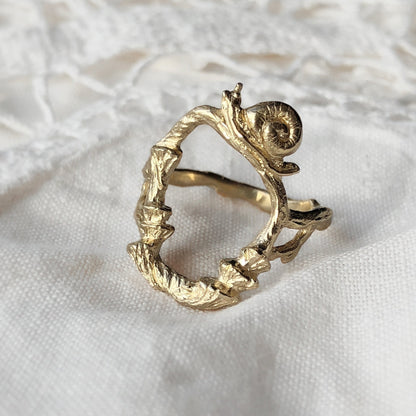 A Stroll in the Meadow Gold Ring - Made to Order